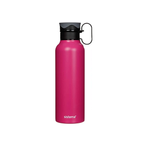
            
                Load image into Gallery viewer, Sistema-Stainless Drinking Bottle 600ml &amp;quot;Fuschia&amp;quot;
            
        