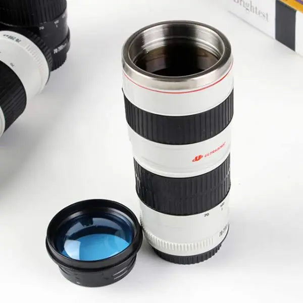 Camera Lens Stainless Steel Electric Mug For Cars 440ML