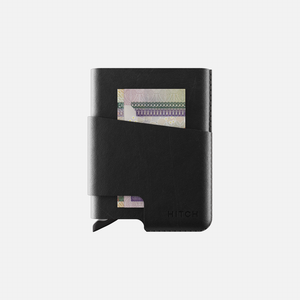 Hitch-Cut Out Card Holder Wallet With RFID Blocking Function "Black"