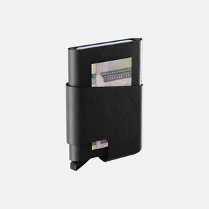 Hitch-Cut Out Card Holder Wallet With RFID Blocking Function "Black"