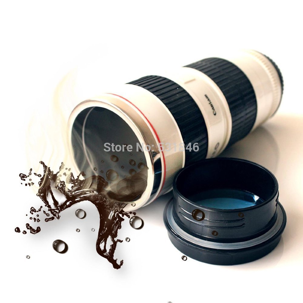Camera Lens Stainless Steel Electric Mug For Cars 440ML