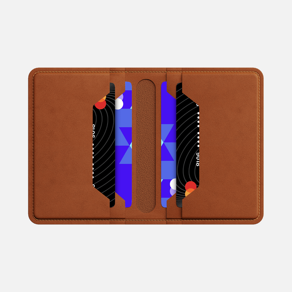 Hitch-Bifold Card Wallet Natural Genuine Leather "Havan"