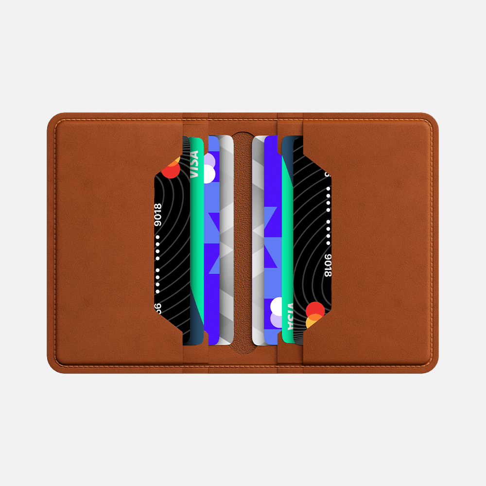 Hitch-Bifold Card Wallet Natural Genuine Leather "Havan"