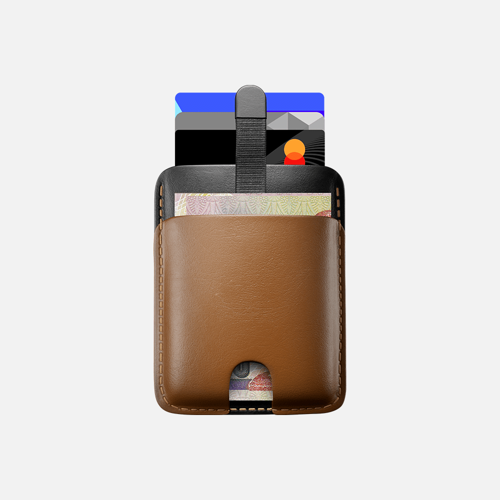 
                  
                    Hitch-Pull Up Cardholder Natural Genuine Leather "Havan Black"
                  
                