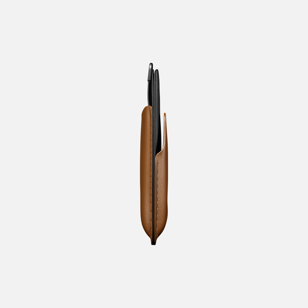 Hitch-Pull Up Cardholder Natural Genuine Leather "Havan Black"