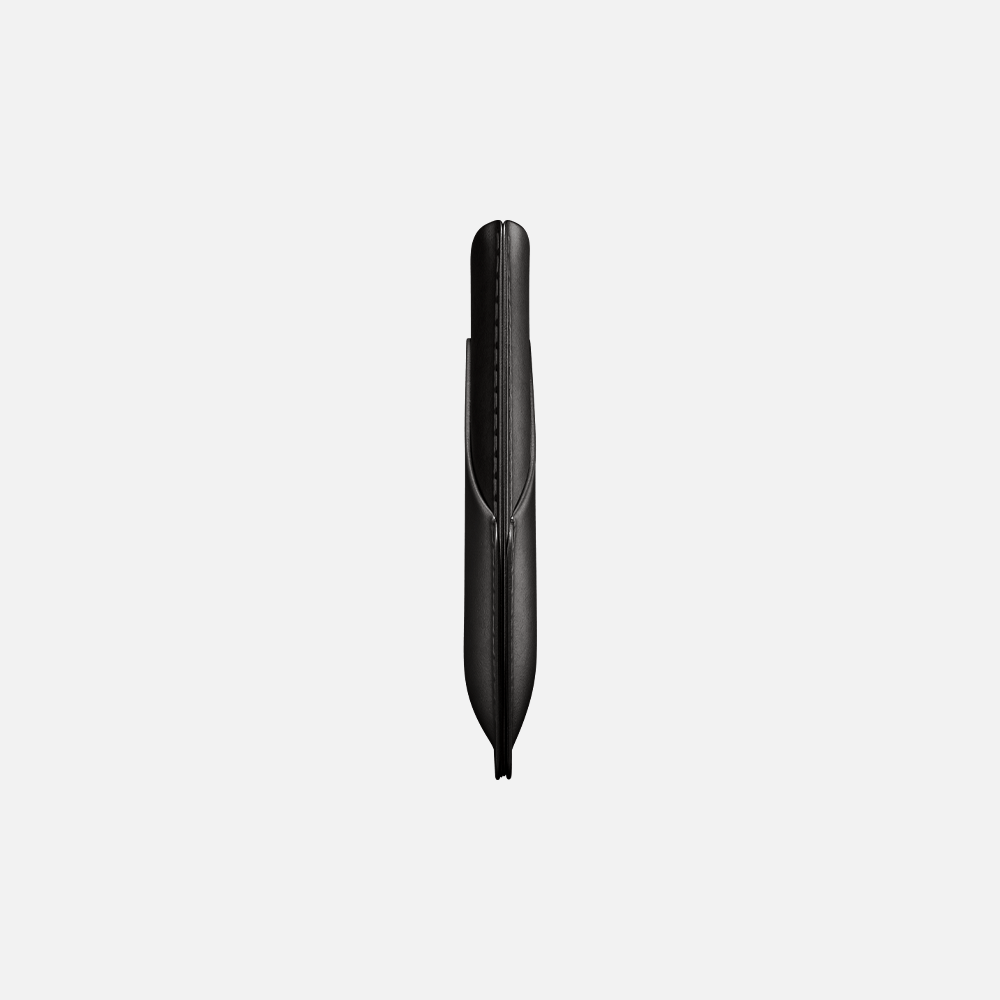 Hitch-Simple Cardholder Natural Genuine Leather "Black"
