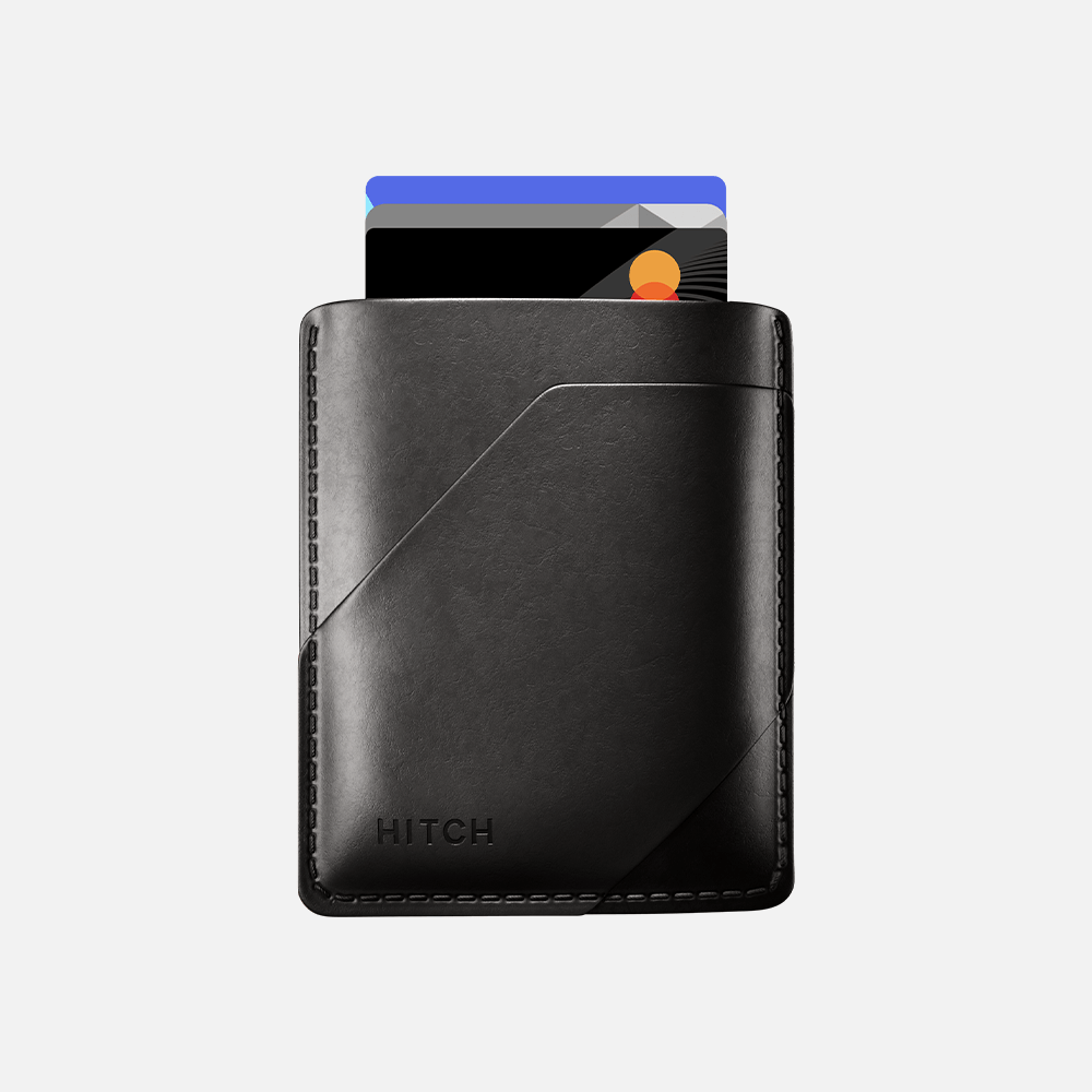 Hitch-Simple Cardholder Natural Genuine Leather 
