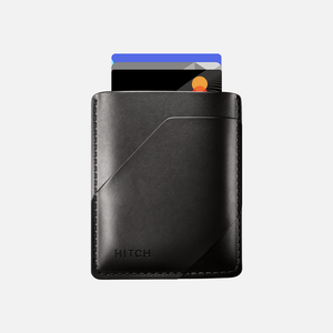 
            
                Load image into Gallery viewer, Hitch-Simple Cardholder Natural Genuine Leather &amp;quot;Black&amp;quot;
            
        
