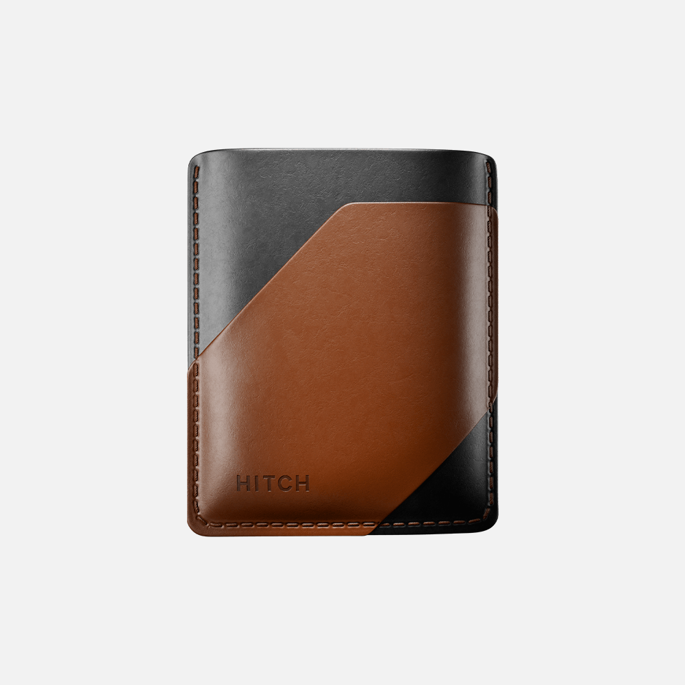 Hitch-Simple Cardholder Natural Genuine Leather 