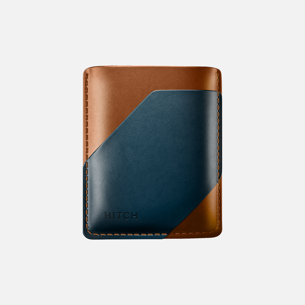 Hitch-Simple Cardholder Natural Genuine Leather "Havan Navy"