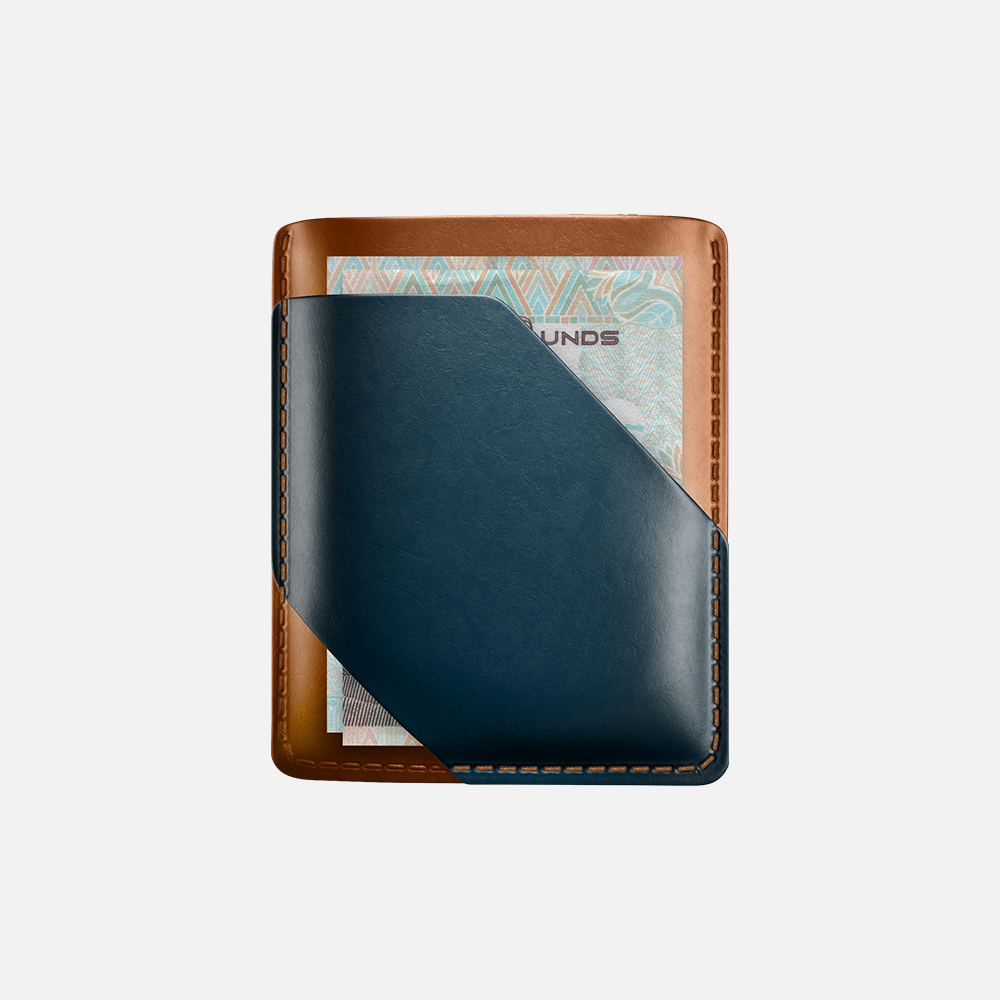 Hitch-Simple Cardholder Natural Genuine Leather "Havan Navy"