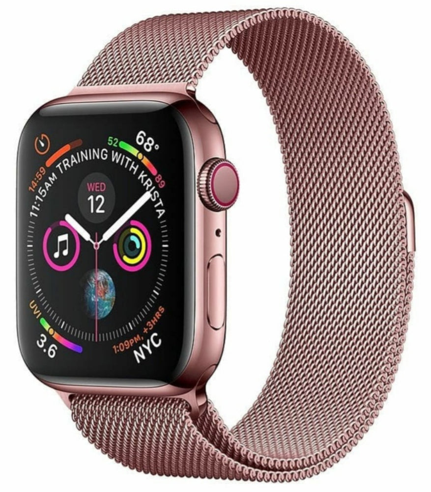 
            
                Load image into Gallery viewer, Stainless Steel Band for Apple Watch 42/44mm &amp;quot;Rose Gold&amp;quot;
            
        