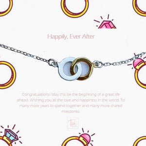 Toi-2 ring necklace: with 2 cards "Happily Ever After & Mother of Two"