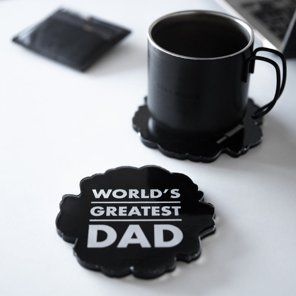 
                  
                    Elect-World’s Greatest DAD Coaster 'Black'
                  
                