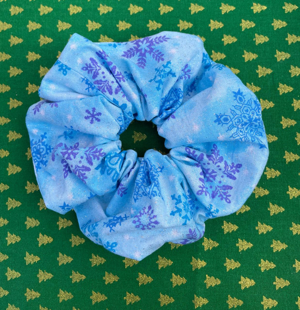 Localize Me-Blue Flakes Scrunchies