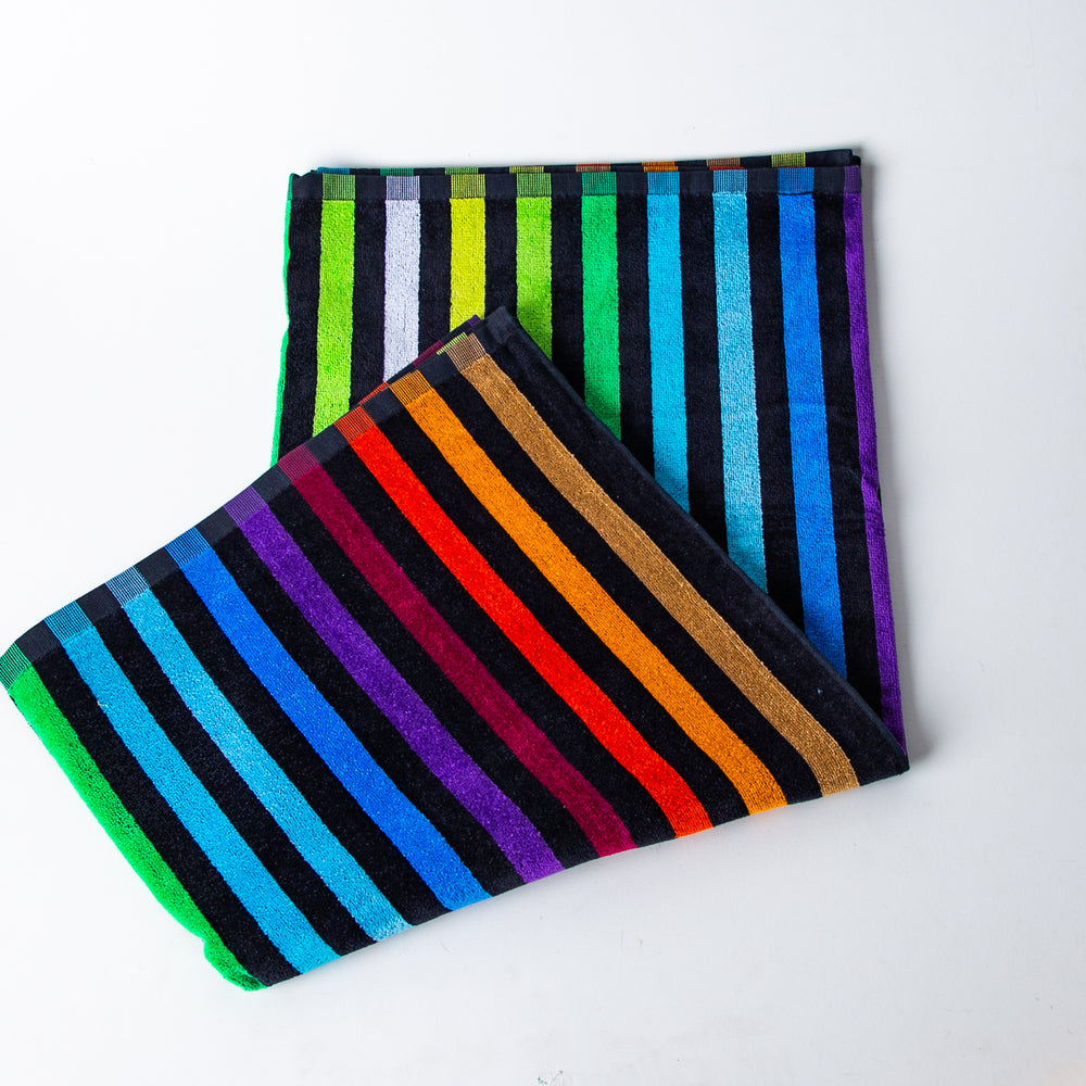 
            
                Load image into Gallery viewer, Fouta-Rainbow Stripes Towel
            
        