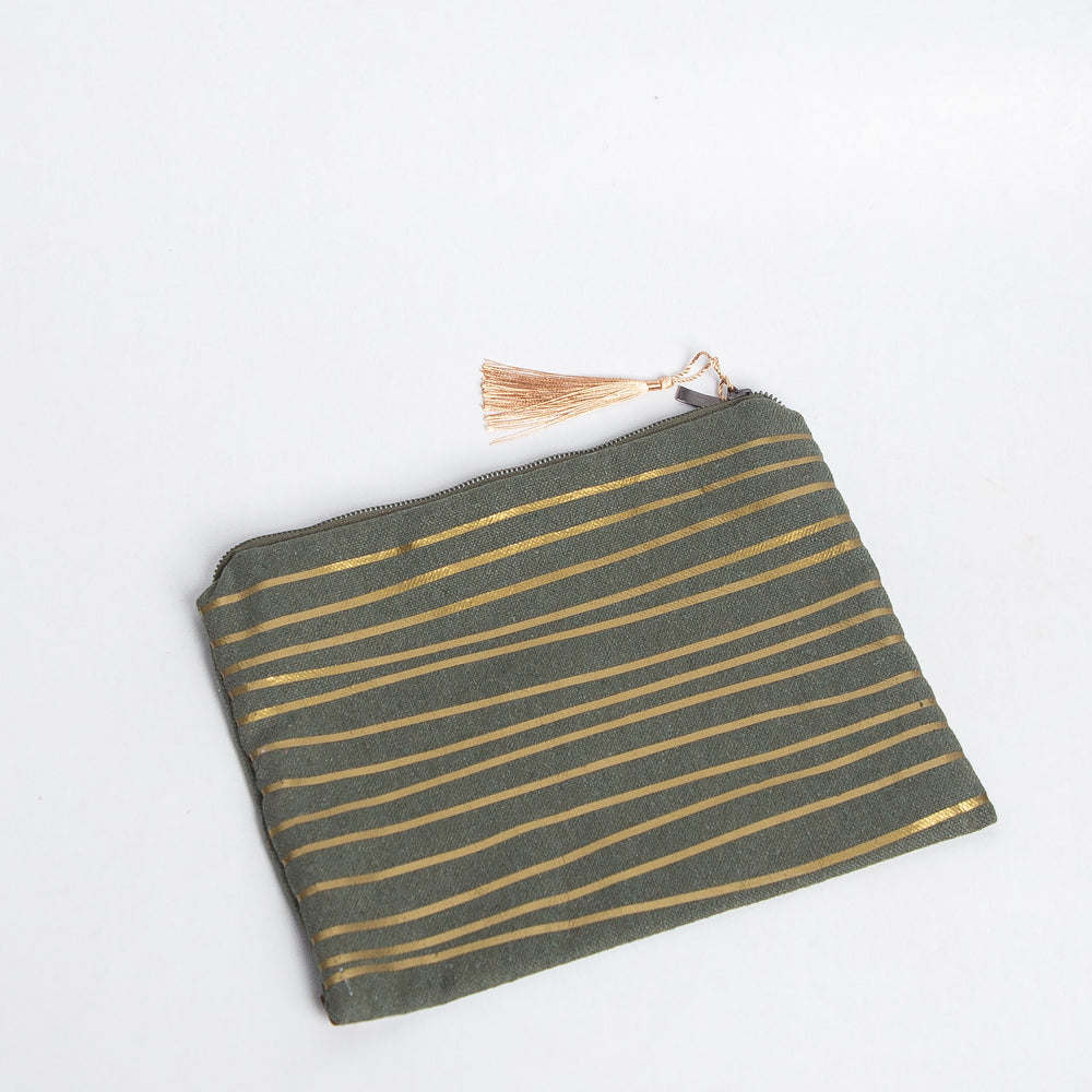 Cloth Bag-Green Gold Pouch