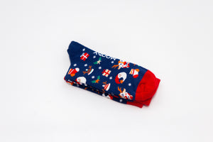 Knotsocks-Deer Santa Christmas Socks