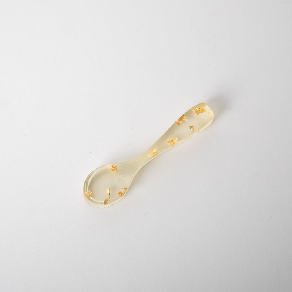 Bianca-Resin Spoon (White Gold)