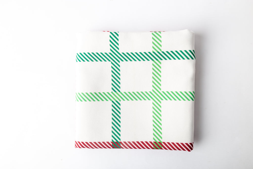 LF-Christmas Plaid Cushion 