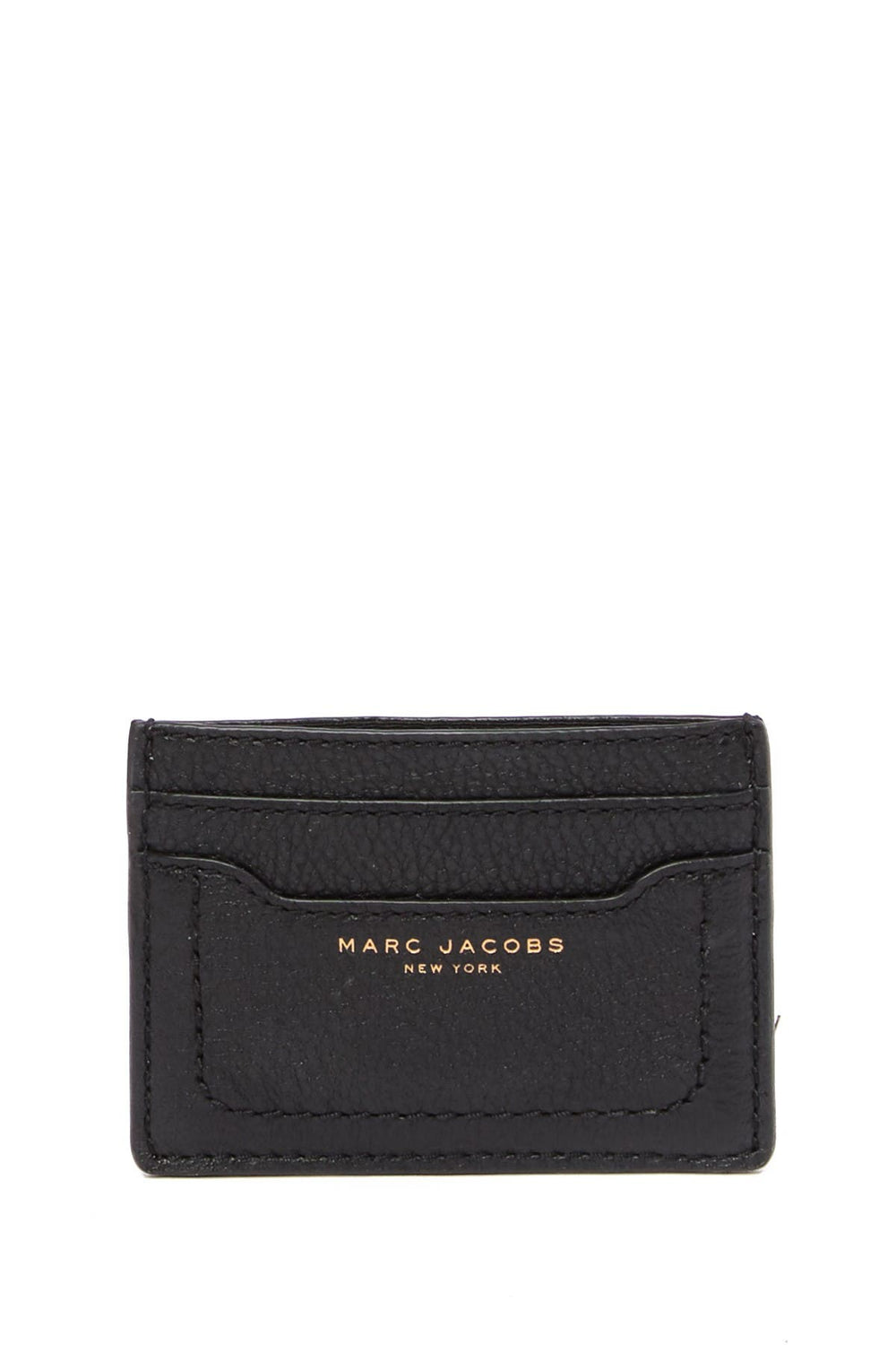 Marc Jacobs-Empire City Leather Card Case In Black
