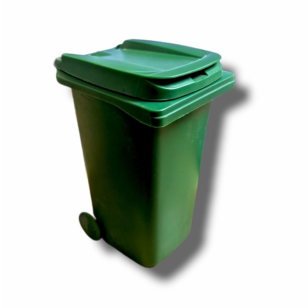 
            
                Load image into Gallery viewer, OddBits-Trash Bin with Lid Pen Holder &amp;quot;Green&amp;quot;
            
        