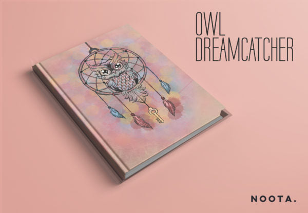 Noota-Owl Dream catcher A5 Lined Notebook