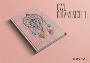 
            
                Load image into Gallery viewer, Noota-Owl Dream catcher A5 Lined Notebook
            
        