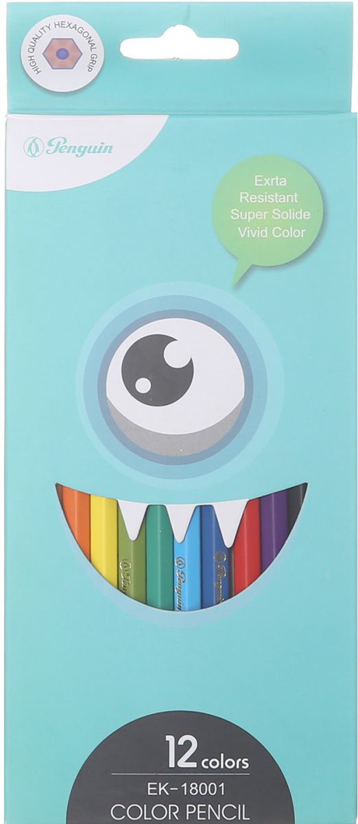 Penguin-Color Pencil 12 Colors