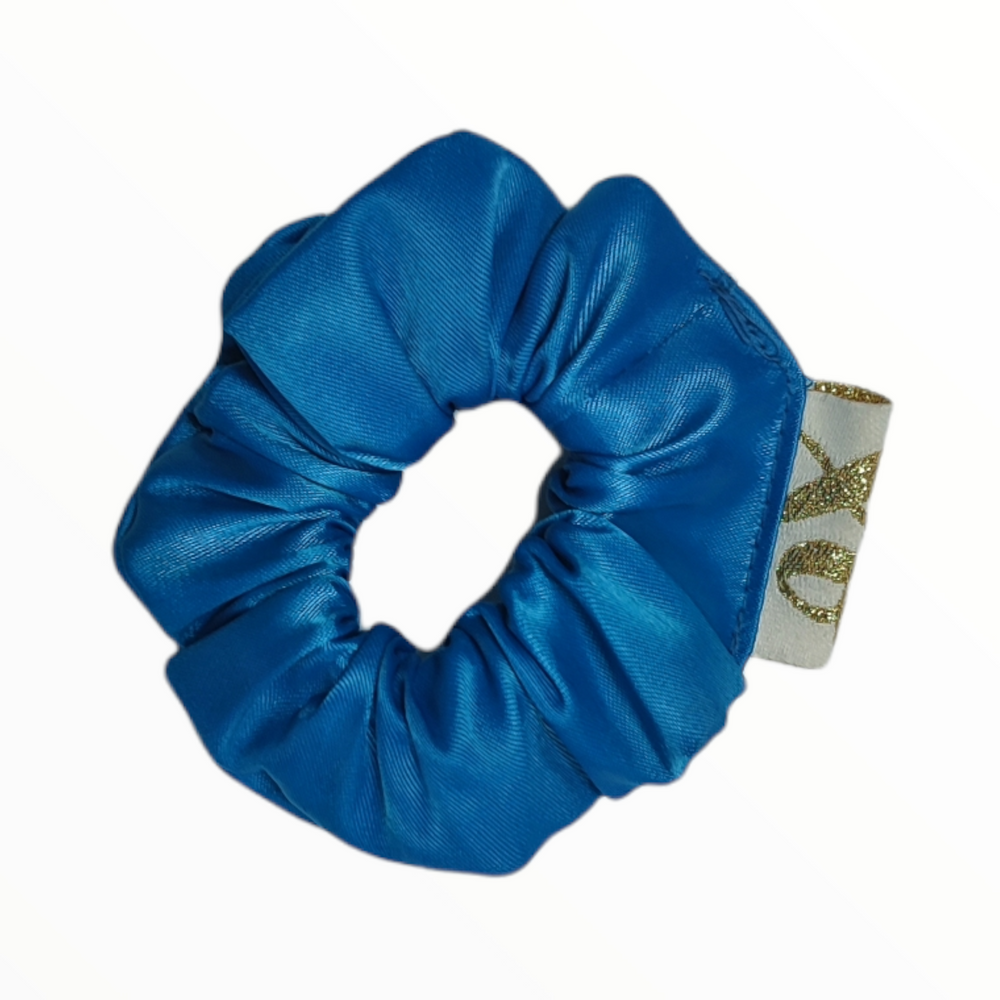 Xo Satin-Scrunchies "Blue"