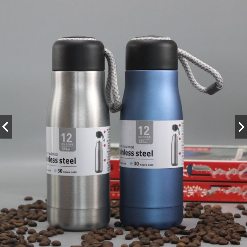 Stainless Steel Vacuum Insulated Bottle 'Blue' 400ML