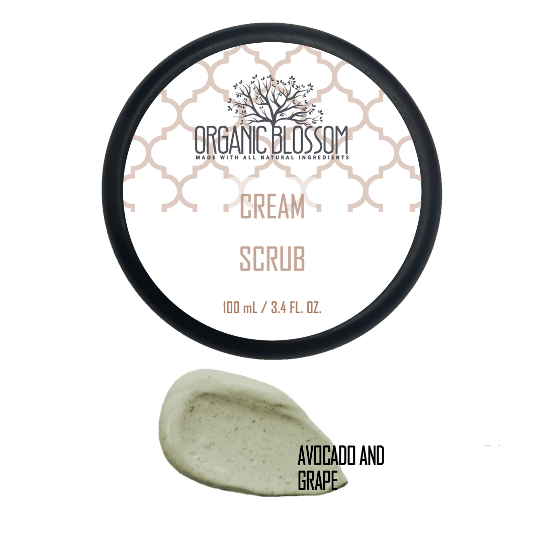 Organic Blossom-Avocado And Grape Cream Scrub