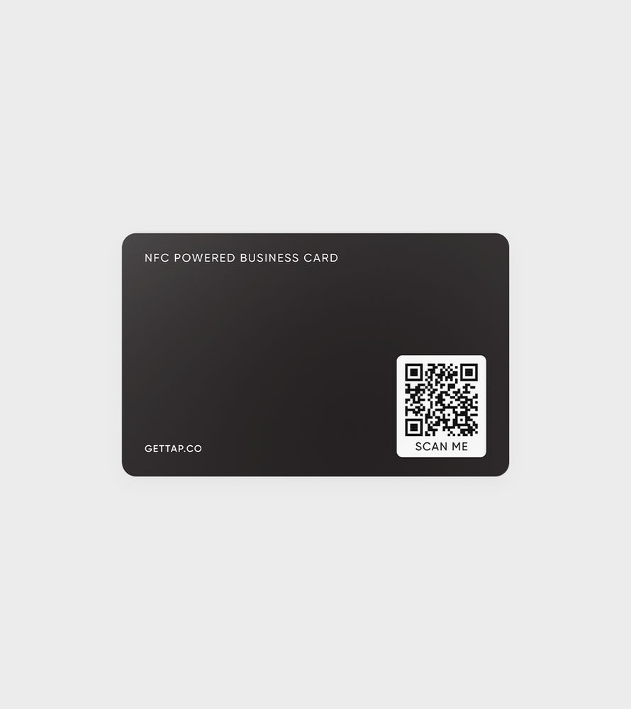 Tap NFC Business Card-Share Everything With A Tap Black