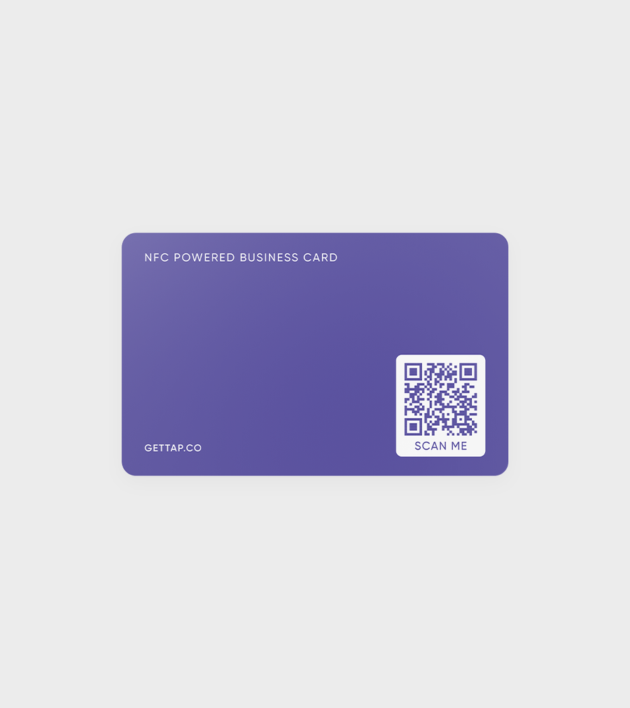 Tap NFC Business Card-Share Everything With A Tap Purple