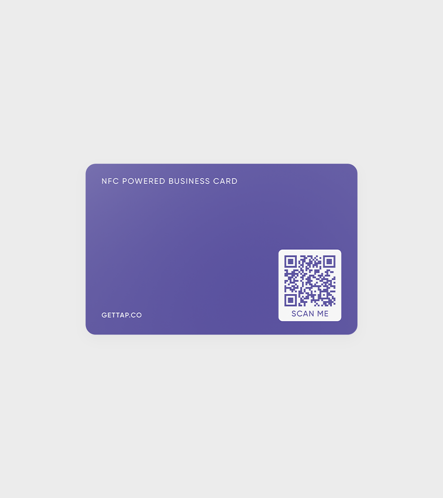 
                  
                    Tap NFC Business Card-Share Everything With A Tap Purple
                  
                