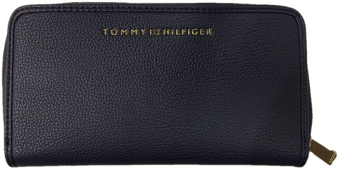 Tommy Hilfiger-Womens Continental Zip Around Wallet "Navy Monogram"