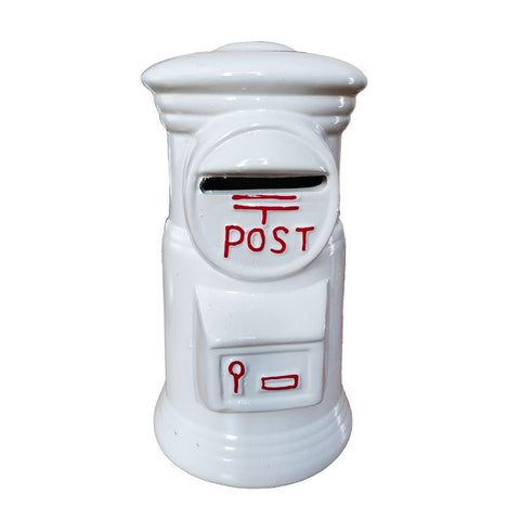 OddBits-Small Ceramic Mail Box"White"