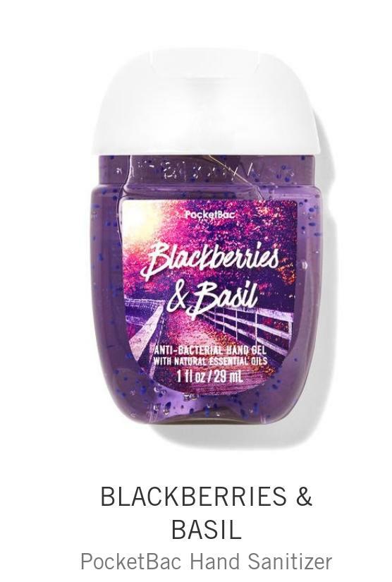 Bath & Body Works-BLACKBERRIES & BASIL PocketBac Hand Sanitizer 29 ML