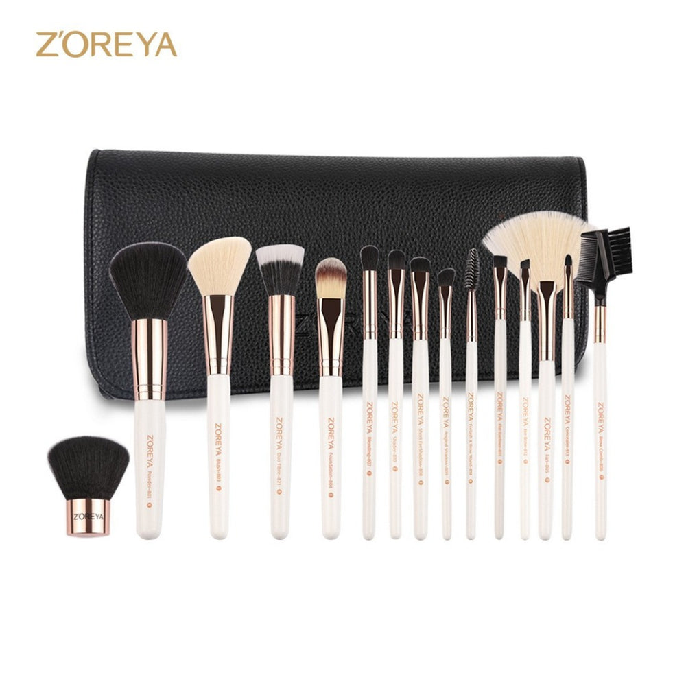 
                  
                    Z'OREYA-15 Pcs Rose Gold Premium Quality Makeup Brush set
                  
                