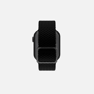 Hitch-Flexible Braided Solo Loop For Apple Watch 'Black' Size 42:44