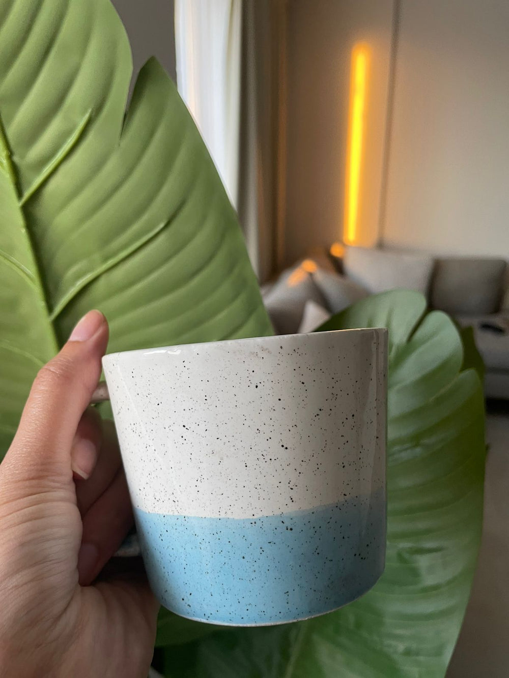 Inches-Blue Dots Mug
