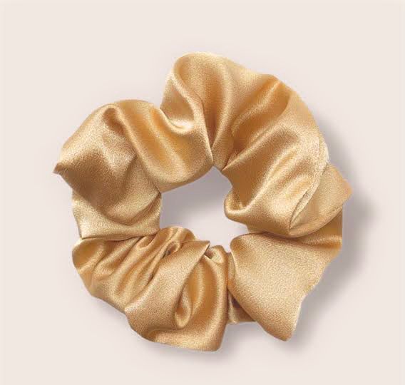 Satin-Scrunchies "Gold"