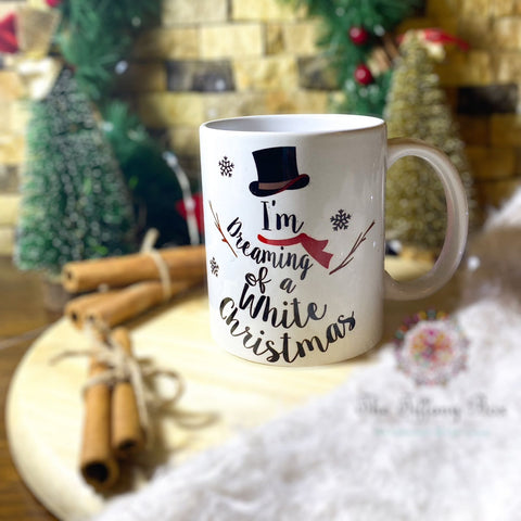 The Tiffany Box-White Christmas mug