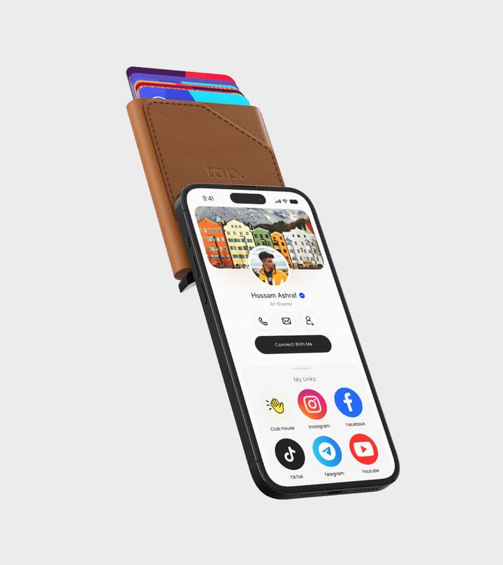 Tap Pocket™ -World’s Most Advanced NFC Cardholder Brown