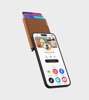 Tap Pocket™ -World’s Most Advanced NFC Cardholder Brown