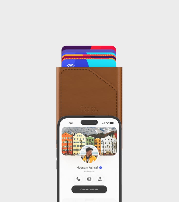Tap Pocket™ -World’s Most Advanced NFC Cardholder Brown