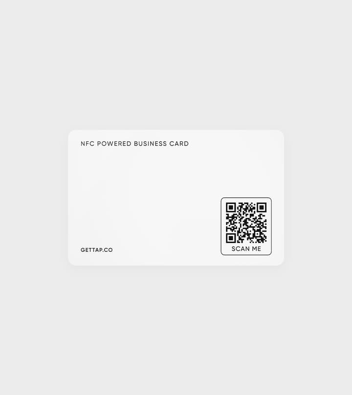 
                  
                    Tap NFC Business Card-Share Everything With A Tap White
                  
                