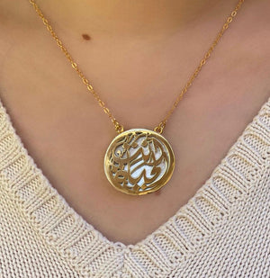 Toi-You're All The Life Gold Plated Silver Necklace