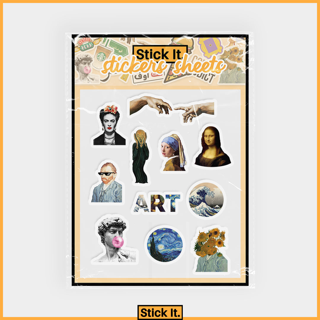 Stick It-Art Lovers Stickers Sheet