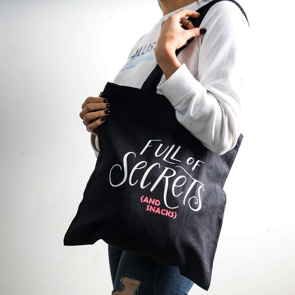 Cloth Bag-Full Of Secrets And Snacks Tote Bag